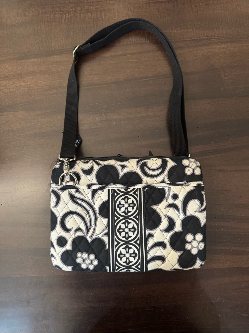 Vera Bradley Black & White Floral Quilted iPad  Case